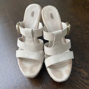 Ugg cream wedges